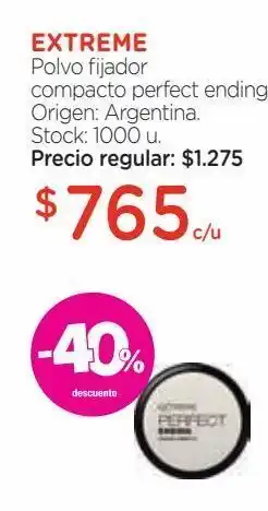 Farmacity Polvo fijador compacto extreme perfect ending oferta