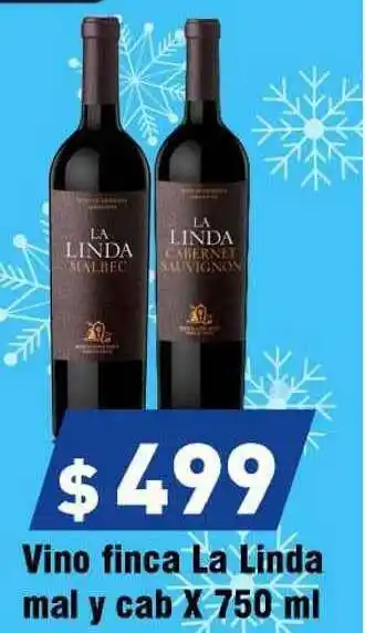 Supermercados Zeta Vino Finca La Linda May Y Cab x 750ml oferta