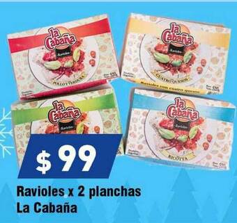Ravioles X 2 Planchas La Cabaña