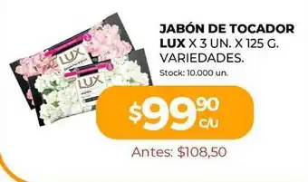 Super MAMI Jabón De Tocador Lux x 125g oferta