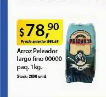 Supermercados Damesco Arroz Peleadro Largo Fino 00000 Paq. 1kg oferta