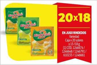 Makro En jugo rindedos oferta
