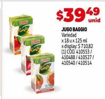 Makro Jugo baggio oferta