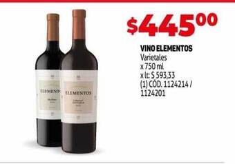 Makro Vino elementos oferta