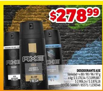 Makro Desodorante axe oferta