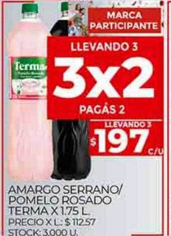 Supermercados DIA Amargo serrano pomelo rosado terma oferta