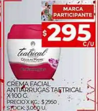 Supermercados DIA Crema facial antiarrugas teatrical oferta