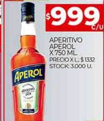 Supermercados DIA Aperitivo aperol oferta