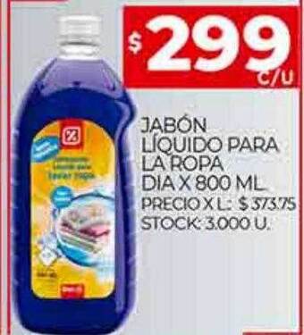 Supermercados DIA Jabón liquido para la ropa dia oferta