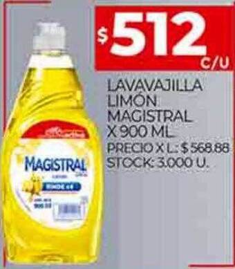 Supermercados DIA Lavavajilla limón magistral oferta