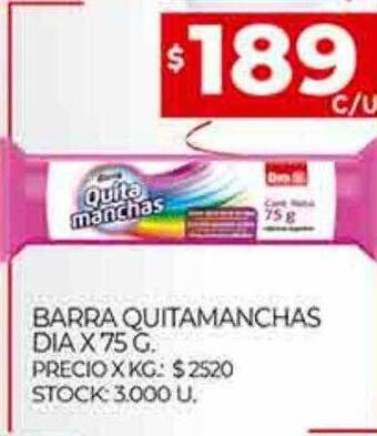 Supermercados DIA Barra quitamanchas dia oferta