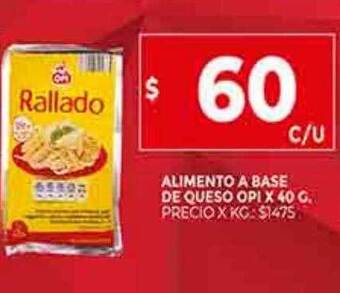 Supermercados DIA Alimento a base de queso opi oferta