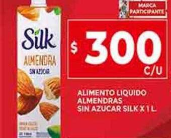 Supermercados DIA Alimento liquido almendras sin azucar silk oferta