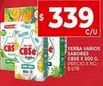 Supermercados DIA Yerba varios sabores cbsé oferta