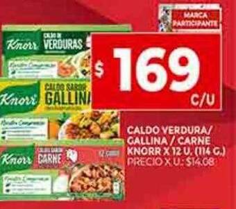 Caldo verdura gallina carne knorr