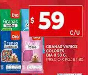 Supermercados DIA Granas varios colores dia oferta