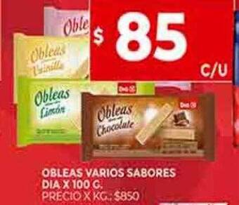 Supermercados DIA Obleas varios sabores dia oferta