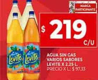 Supermercados DIA Agua sin gas varios sabores levite oferta