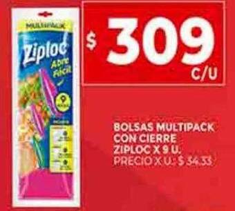 Supermercados DIA Bolsas multipack con cierre ziploc oferta