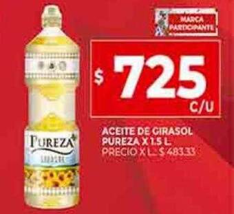 Supermercados DIA Aceite de girasol pureza oferta
