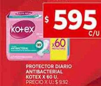 Supermercados DIA Protector diario antibacterial kotex oferta