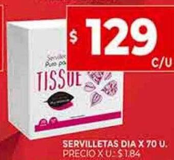 Supermercados DIA Servilletas dia oferta