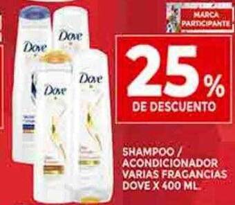 Supermercados DIA Shampoo acondicionador varias fragancias dove oferta