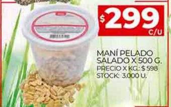 Supermercados DIA Maní pelado salado oferta