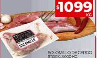 Supermercados DIA Solomillo de cerdo oferta