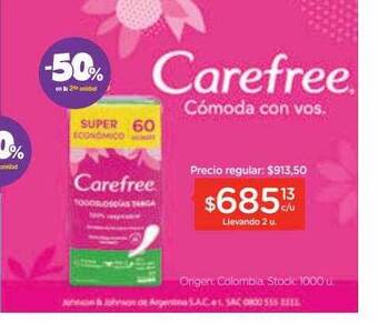 Farmacity Carefree oferta