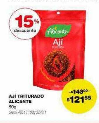 Atomo Conviene Aji triturado alicante 15% descuento oferta