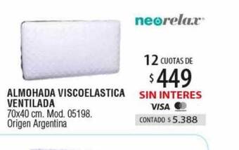 Authogar Neorelax almohada viscoelastica ventilada oferta