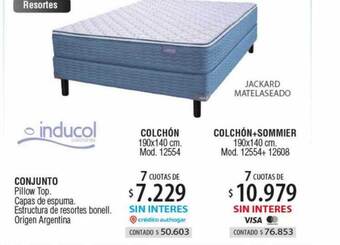 Authogar Inducol conjunto colchón colchón+sommier oferta