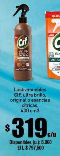 Cooperativa Obrera Lustramuebles cif oferta