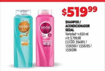 Makro Shampoo-acondicionador sedal oferta