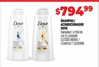 Makro Shampoo-acondicionador dove oferta