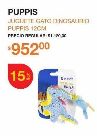 Juguete gato dinosaurio puppis 12cm