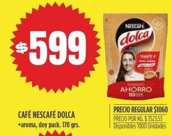 Supermercados Vea Café nescafé dolca oferta