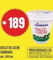 Supermercados Vea Dulce de leche gandara oferta