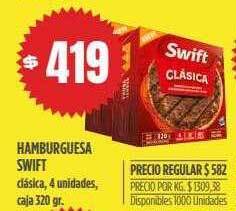 Supermercados Vea Hamburguesa swift oferta