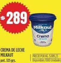 Supermercados Vea Crema de leche milkaut oferta