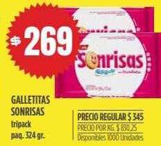 Supermercados Vea Galletitas sonrisas oferta
