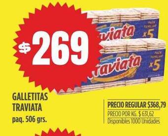Supermercados Vea Galletitas traviata oferta