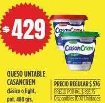 Supermercados Vea Queso untable casancrem oferta