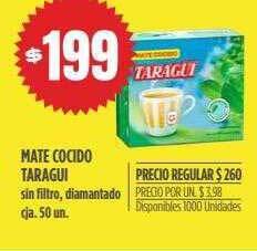 Supermercados Vea Mate cocido taragui oferta