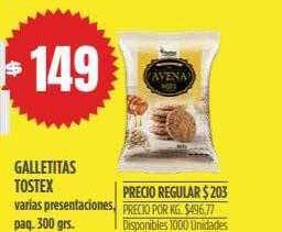 Supermercados Vea Galletitas tostex oferta