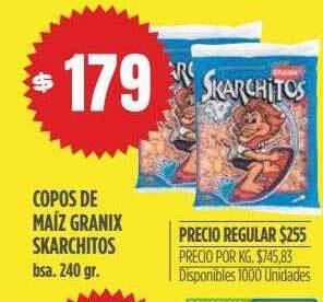Supermercados Vea Copos de maiz granix skarchitos oferta