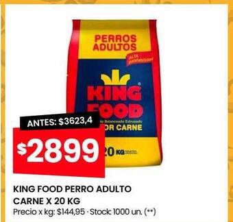 Changomas King food perro adulto carne oferta