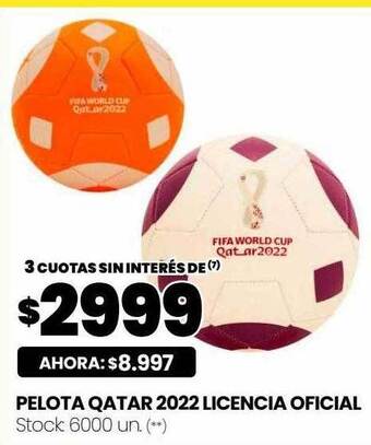 Changomas Pelota qatar 2022 licencia oficial oferta