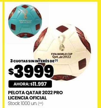 Changomas Pelota qatar 2022 pro licencia oficial oferta